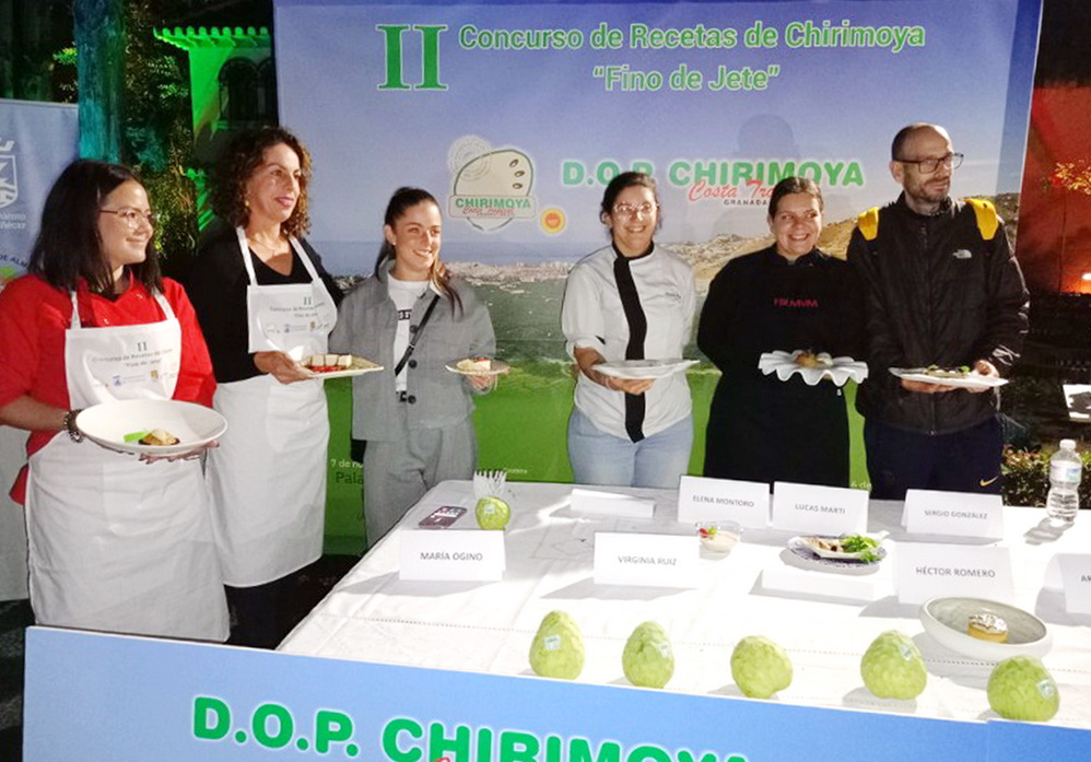 Cocineros de Restaurante FIRMVM de Almuñécar se hacen con los dos primeros puestos en la semifinal del II Concurso de recetas de Chirimoya Fino de Jete
